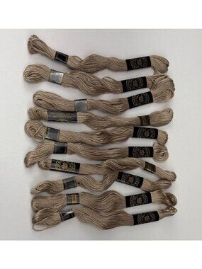 Royal Mouline Champagne Beige Embroidery Floss Skeins Lot 10 Color 592 8.7 Yard